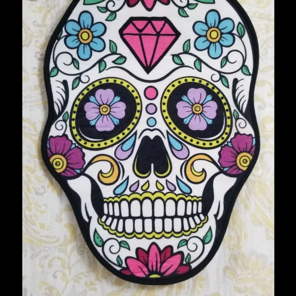 NEW SUGAR SKULL RUG